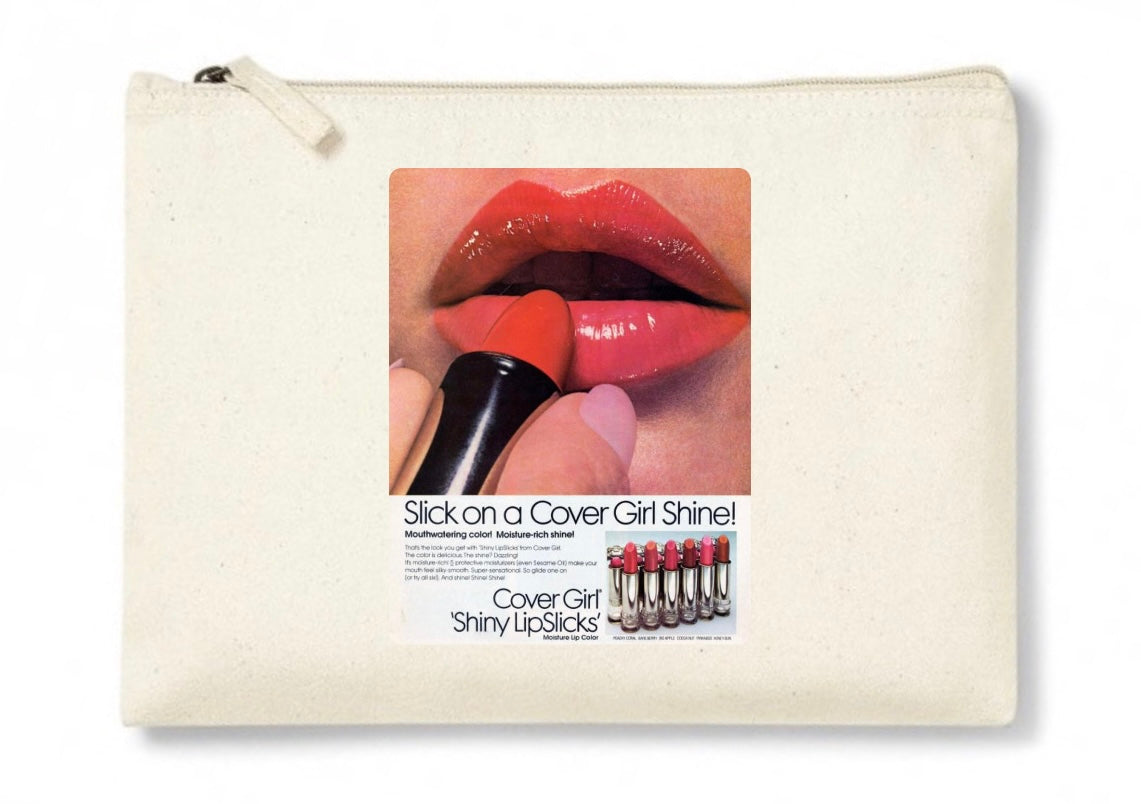 Pochettes / RED LIPS COLLECTION / 100% Organic Cotton / Size / 28x20