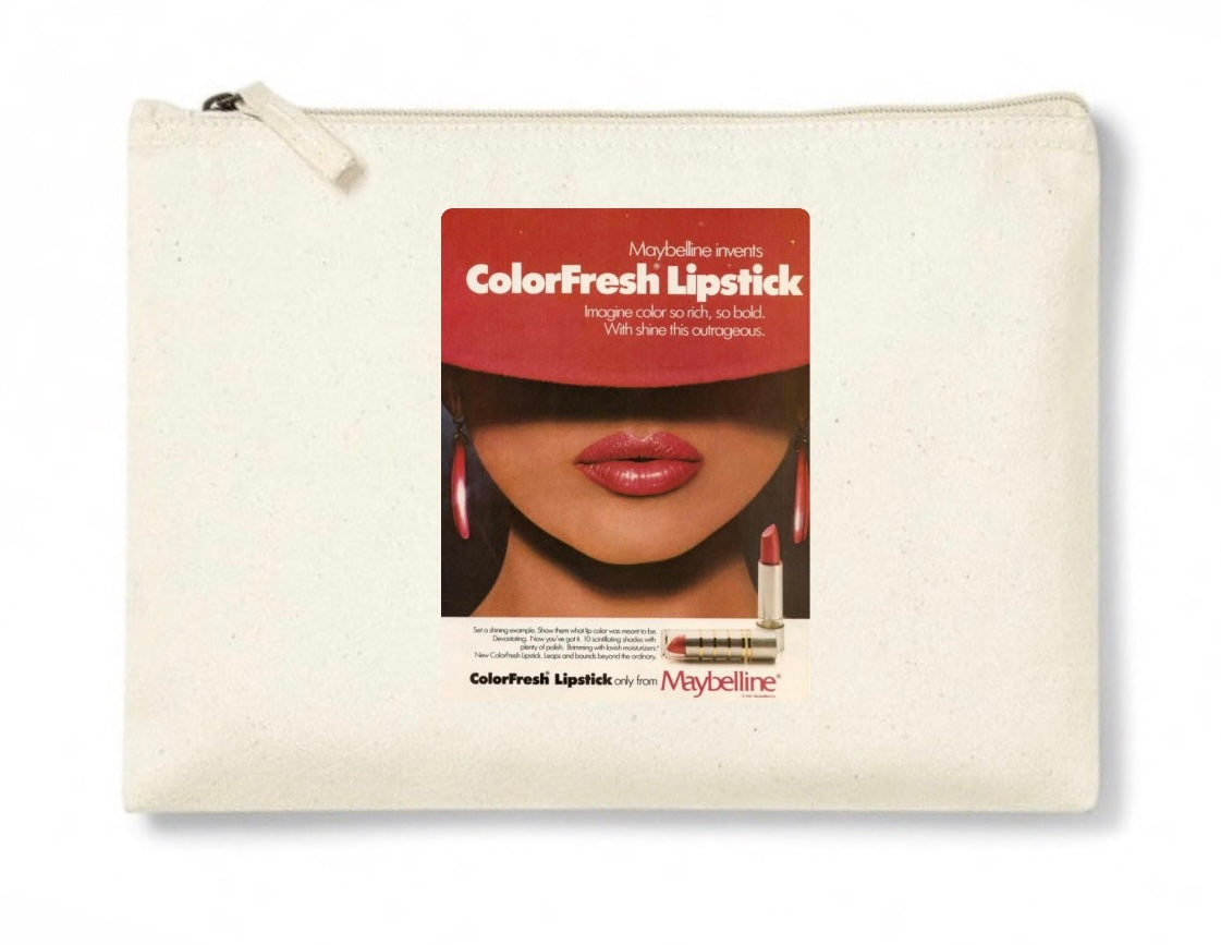 Pochettes / RED LIPS COLLECTION / 100% Organic Cotton / Size / 28x20