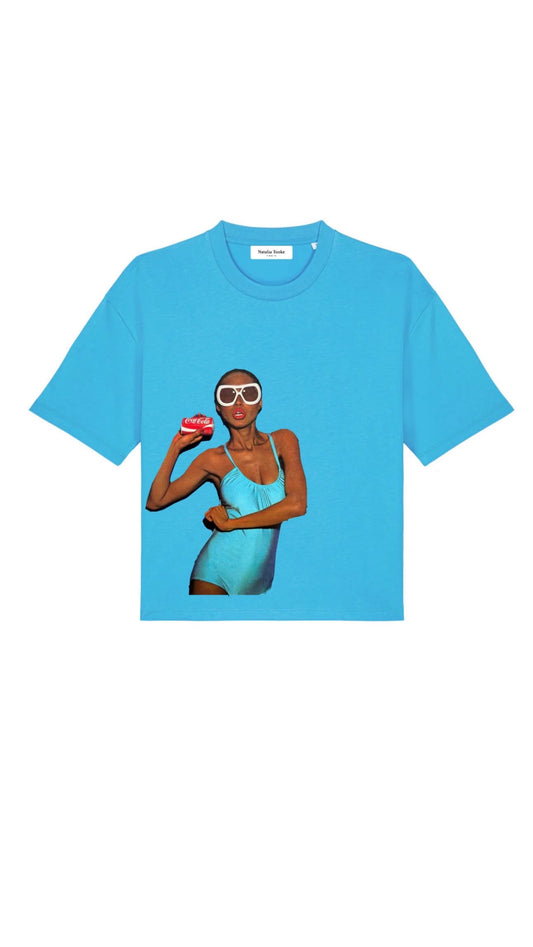 Boxy Tshirt/ Tropical Girl