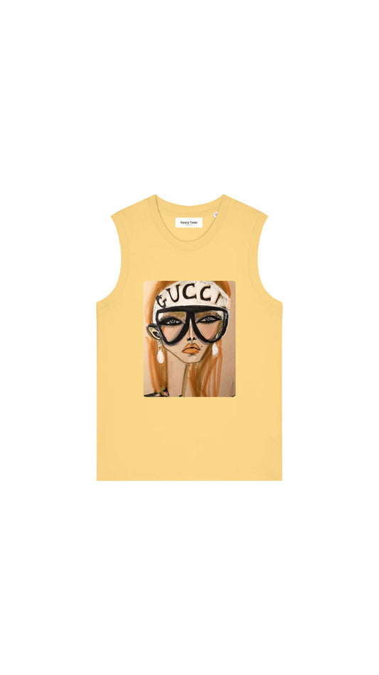 Sleeveless T-shirt / Gucci Shades