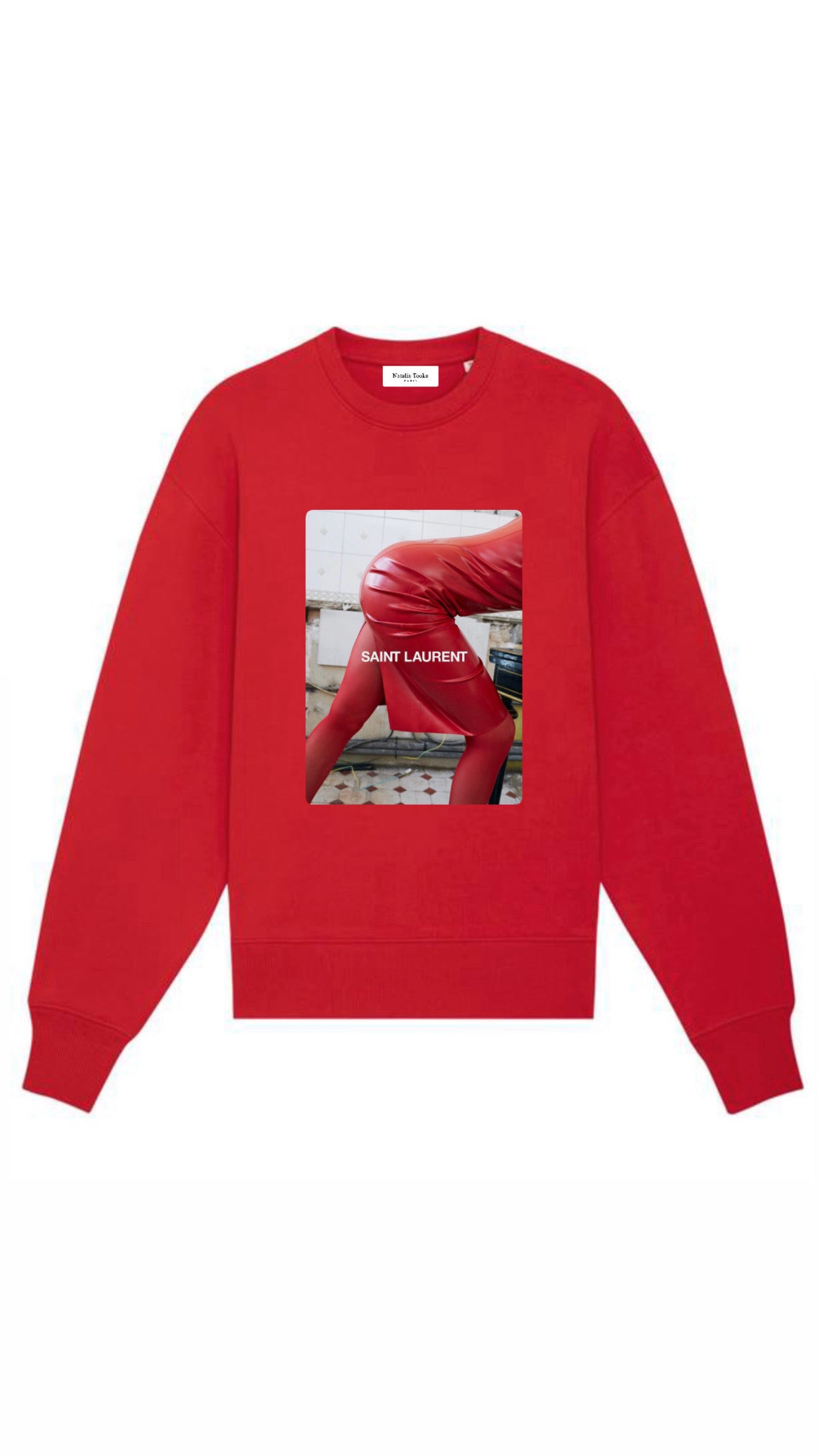 Sweatshirt / Red Dress