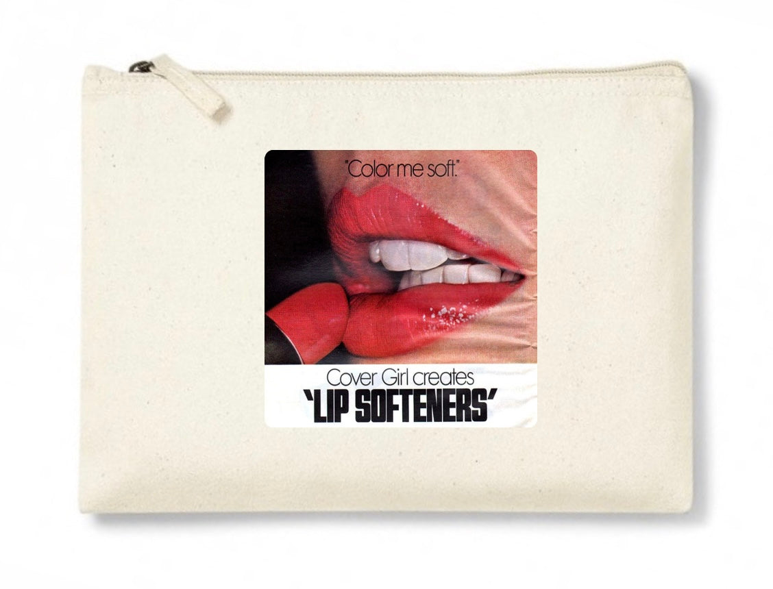 Pochettes / RED LIPS COLLECTION / 100% Organic Cotton / Size / 28x20