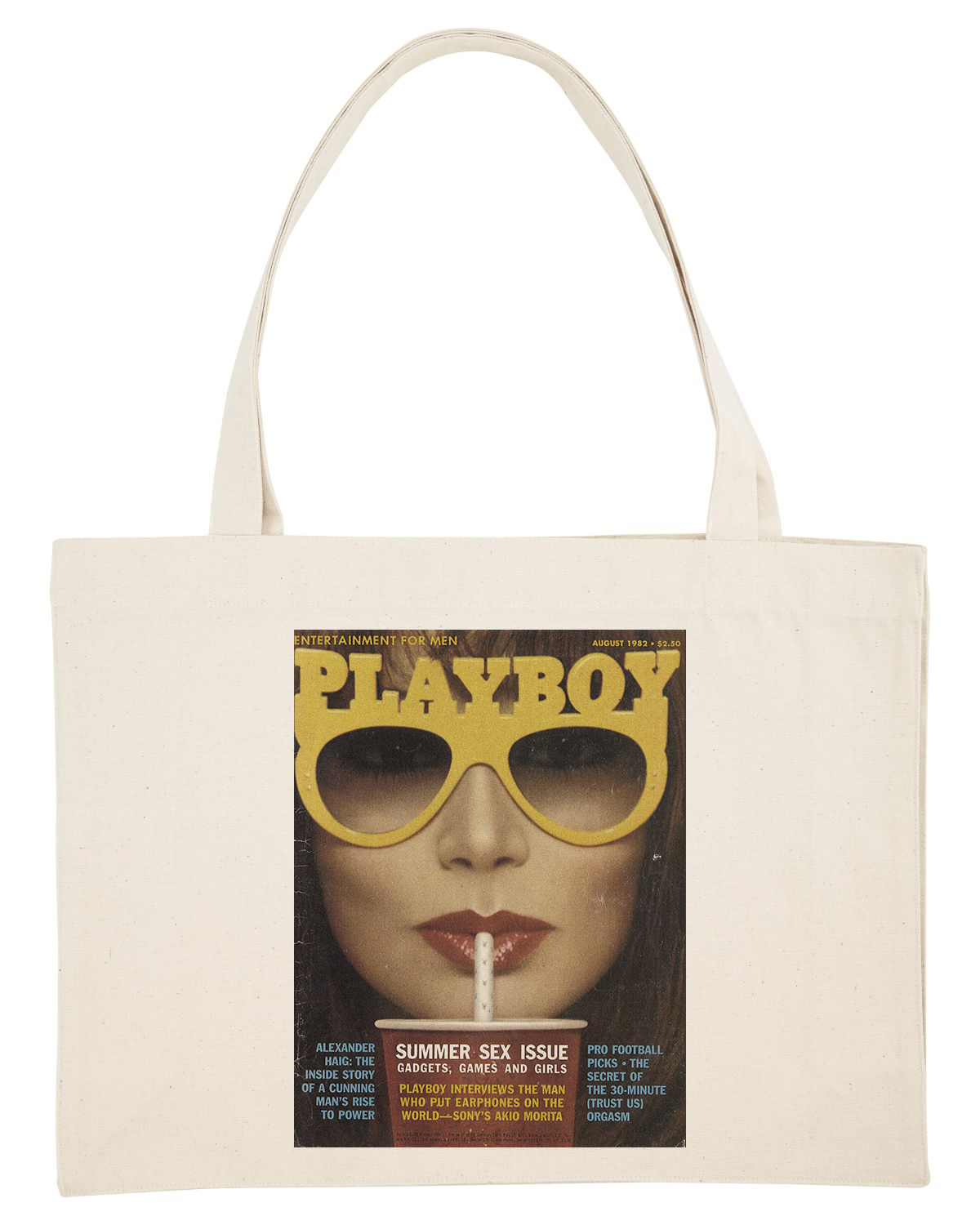 Shopping bag Lunettes jaune 1982